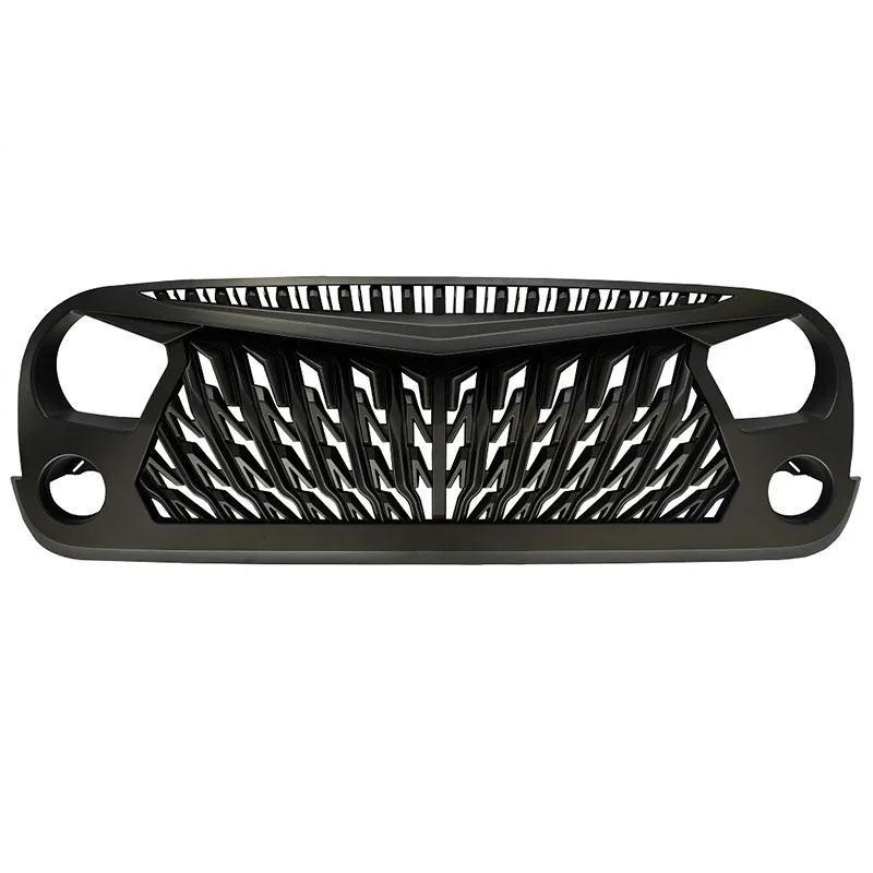 Neueste Offroad 4x4 Stoßstangen-Renn gitter mit LED für Jeep Wrangler JK 2007-2017abs mattschwarzes Frontgrill-Zubehör