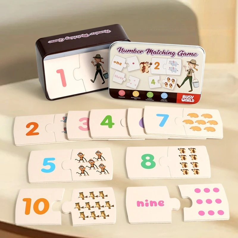 لغز تحلل أرقام الأطفال – لعبة الرياضيات المستوحاة من مونتيسوري للإضافة والطرح وصناديق الأرقام لممارسة هدية عيد الميلاد