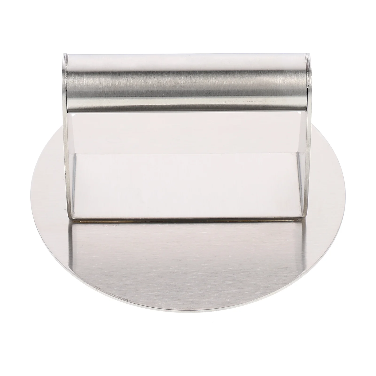 

Stainless Steel Meat Presser Thick Material Kitchen Tool Pastry Pressing Tool Silver Color Space Saving Storage Meat
