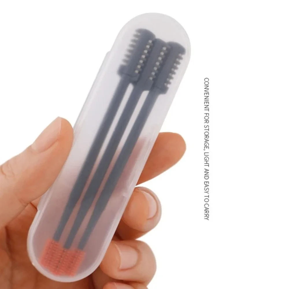 

3PCS 360 Rotating Manual Nose Hair Trimmer Portable Multifunction Head Nose Hair Clipper with Cleaning Double Brush Storage Box