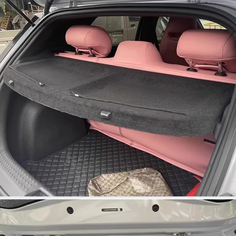Car Trunk Cover for BYD Dolphin EV EA1 EM2E 2022~2025 2023 Flocking Luggage Curtain Shelf Storage Privacy Cargo Plate Accessorie