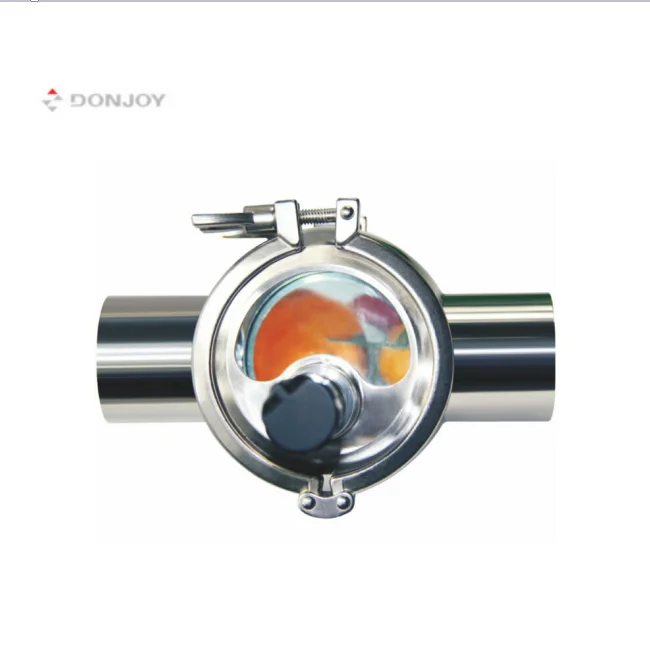 DONJOY 4 way tubular sight glass with protection cover sanitary sight glass sight glass stainless steel