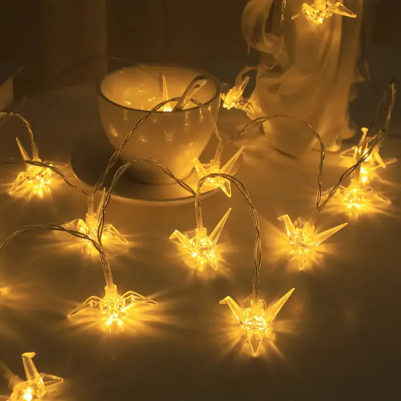 2024 Bird String Lights 40 LED Lights Mini Vintage Christmas Halloween Decorative String Lights Patio Garden Home Party Holiday view 5