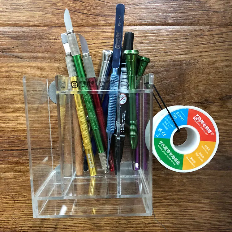 Suit to AMAOE M60 mobile phone repair tool storage box/steel mesh/screwdriver/tweezers and other tools storage and sorting