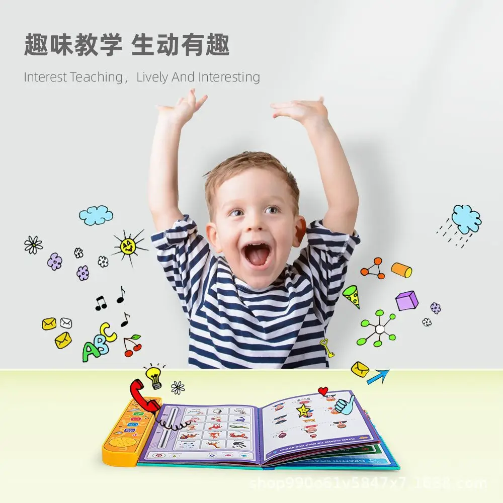 Educational English Point Reading Children's Thinking Development Point Reading Machine Parent-Child Early Education Interactive