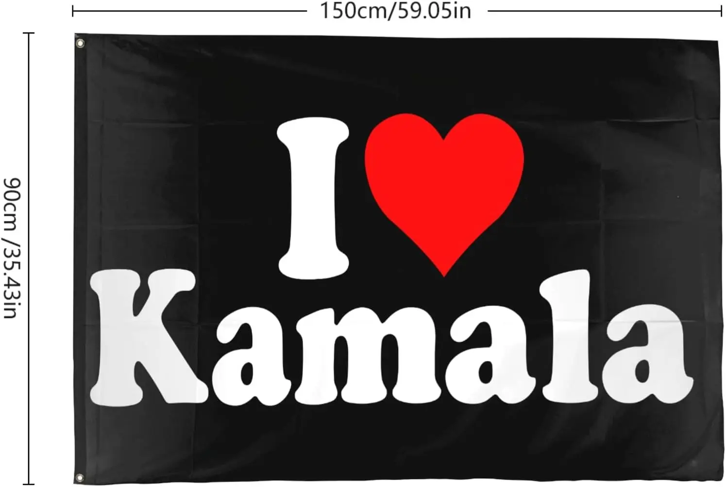 Flagnshow 100% Polyester I Love Kamala Flags