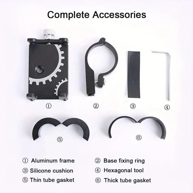 Fahrrad Telefon Halter Halterung Universal Mobile Handy GPS Metall Reiten MTB Motorrad Ständer Halterung Bike Moto Lenker Antislip Clip – Detail 15