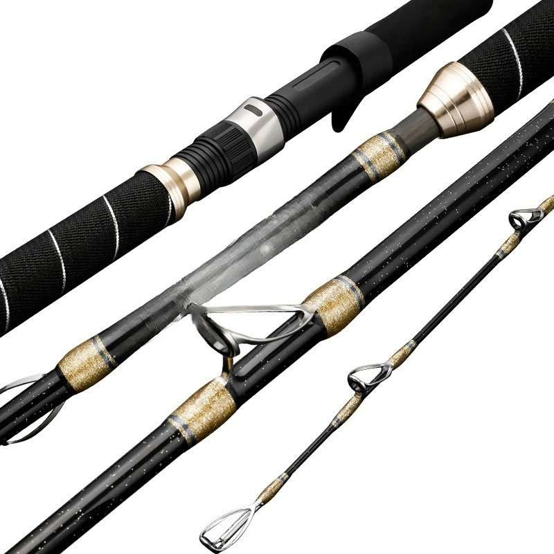 

Boat fishing rod Iron plate rod, solid Luya rod Sea rod