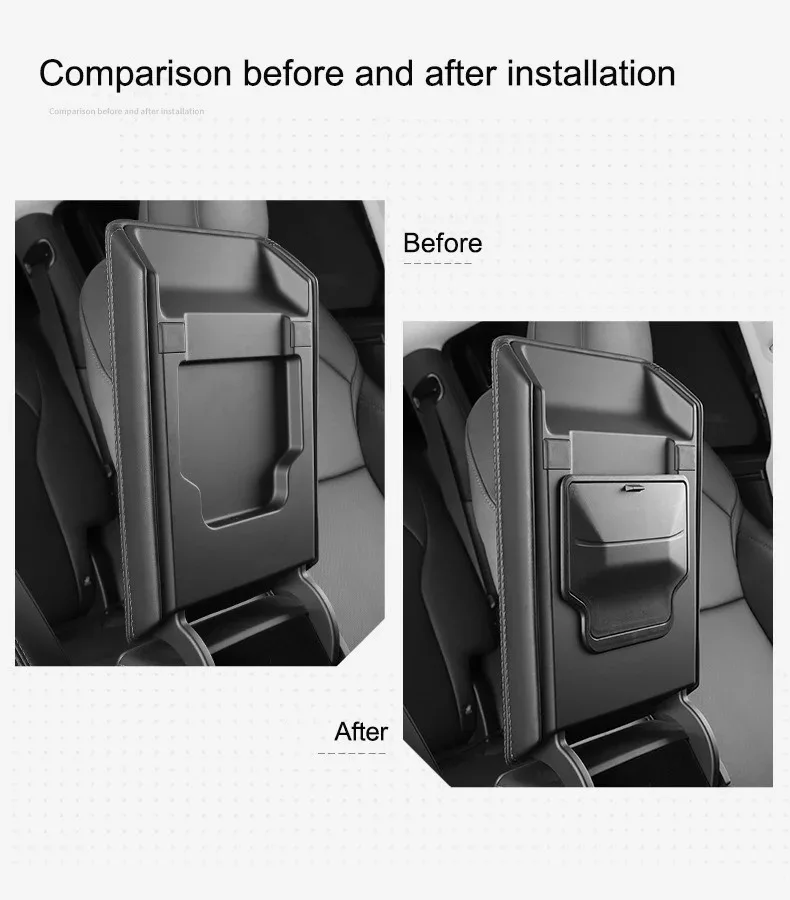 Per Tesla Modello Y Juniper Porta Contenitore di Stoccaggio TPE per il Nuovo Modello Y 2025 Auto Bracciolo Scatola di Immagazzinaggio Sotto Il Sedile Scatola di Immagazzinaggio Organizzare Set