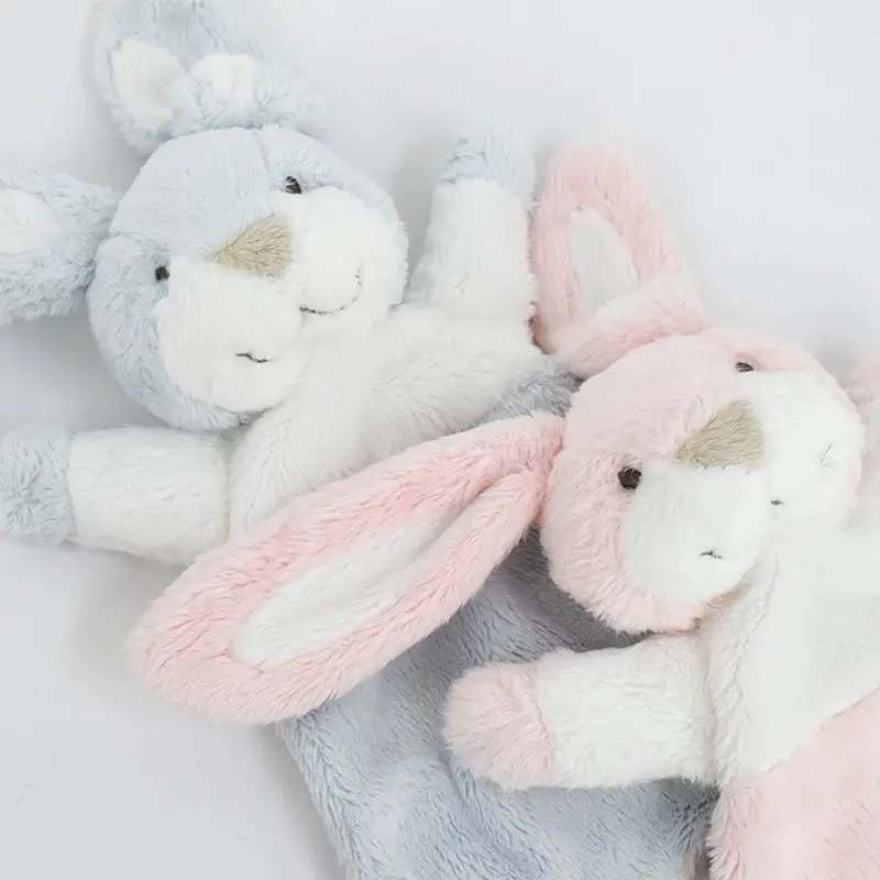 28CM Baby Appease Towel Soft Plush Comforter Blankie Cute Bunny Animal Sleeping Toys For Newborn