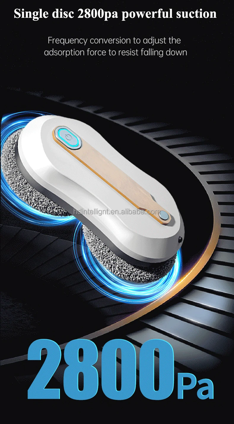 HUIDI RN2-08 Portable Robotic Window Cleaner Automatic Robot Window Cleaner With Remote Control for Household Use