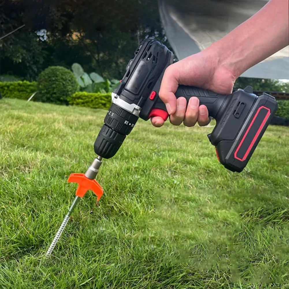 

4/8 шт. винтовые колышки для палатки, сверхмощные колья для кемпинга 20/25 см с сумкой для хранения, светящиеся в темноте для палаток, палаток