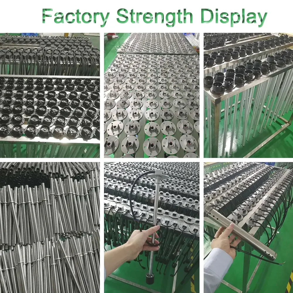 مستشعر قياس مستوى الصرف الصحي مع عداد المياه شفة مستشعر التدفق المغناطيسي لمؤشر مستوى المياه السائلة لمياه الصرف الصحي 0-190 أوم