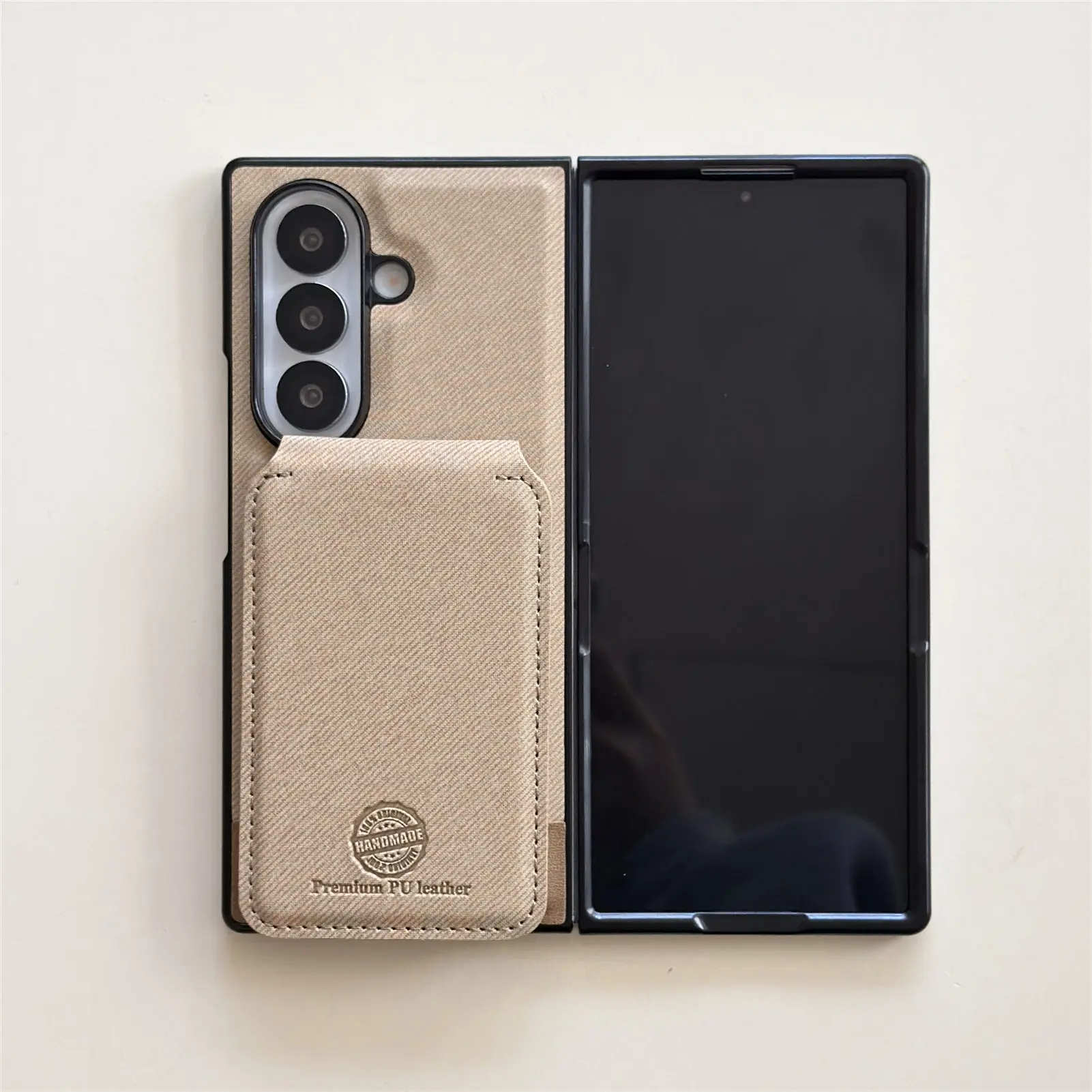 2 in 1 Magnetic Wallet Phone Case For Samsung Galaxy Z Fold 7 6 5 4 3 Case Bracket Card Holder Protective Luxury Leather Cover