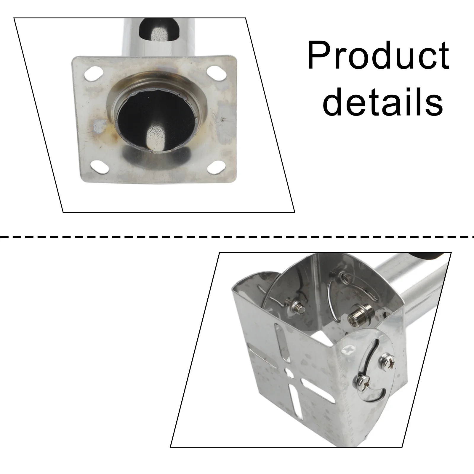 360 Degree Adjustable Pole Mount Bracket for Surveillance Camera with Strong Stainless Steel Frame and Locking Mechanism