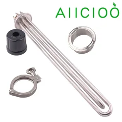 ULWD riscaldatore elettrico con elemento riscaldante ad immersione Tri clamp da 2 pollici per la produzione di distillazione riscaldatore a bassa densità di Watt 220v/380v