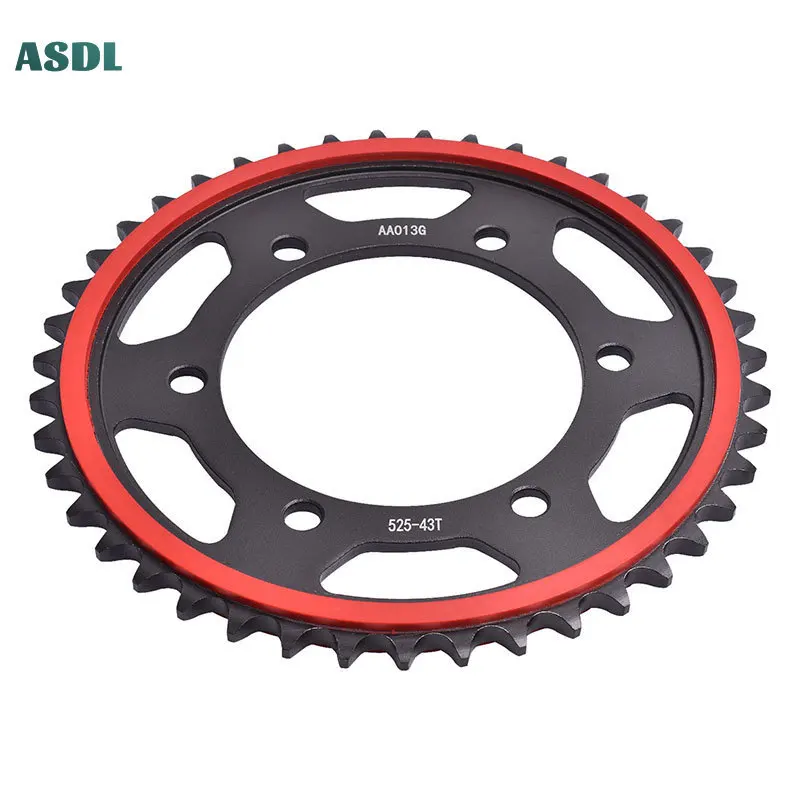 Motorcycle Front Sprocket 525 43T For Yamaha FZ-07 MT-07 MT07 MTN690 XSR700 MTM690 2016-2024 FZ-10 MT10 MT-10 MTN1000 2016-2021