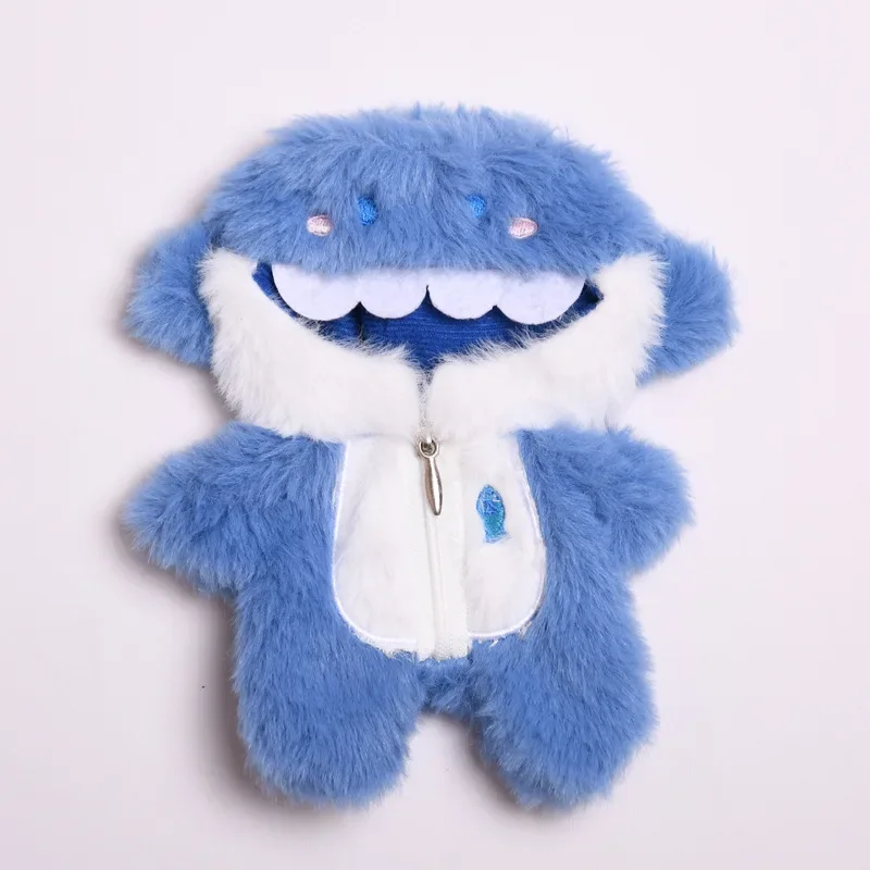 17 centimetri Carino Mini Peluche Vestiti della Bambola Vestito Accessori per la Corea Kpop Eso Labubu Idol Bambole Squalo Tutina Abbigliamento FAI DA TE Ragazza regalo