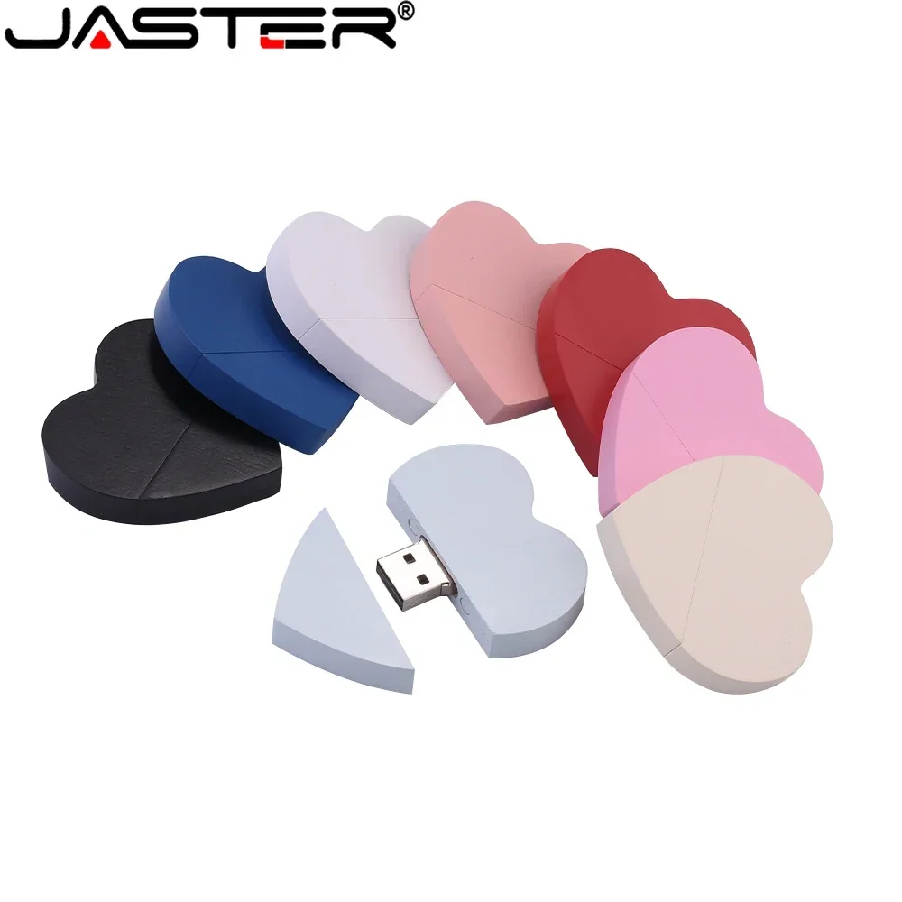 Jaster-木製のUSBフラッシュドライブ,クリエイティブなギフト,カラフルなメモリスティック,16GB, 32GB, 64GB, 128GB