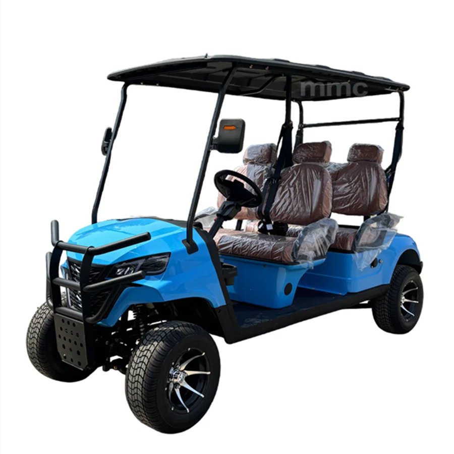 Quality Street Legal Club Car 2 4 6 Seats Electric Golf Buggy Fast-Speed 72V 7000w Motor off Road Solar Golf Carts