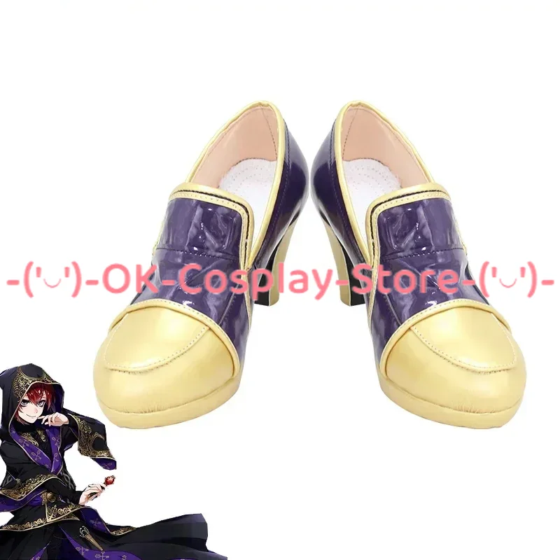 

Riddle Cosplay Shoes PU Leather Shoes Halloween Carnival Boots Game Twisted Wonderland Cosplay Props Custom Made