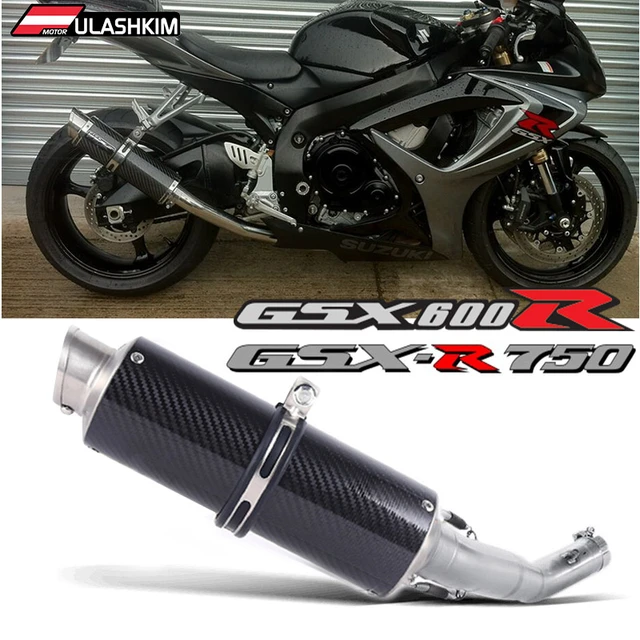 K7 gsxr 600 750 GSXR700 GSXR750オートバイの排気マフラー中間リンクパイプフルシステムでスズキgsx R600 R700  R750 K7