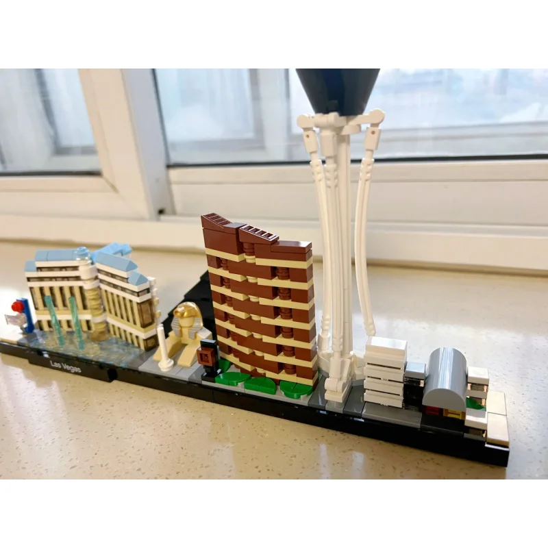 501 قطعة سلسلة الإبداعية مدينة الحلي لاس فيغاس أفق صبي فتاة لغز الجمعية اللبنات لعبة هدية عيد ميلاد