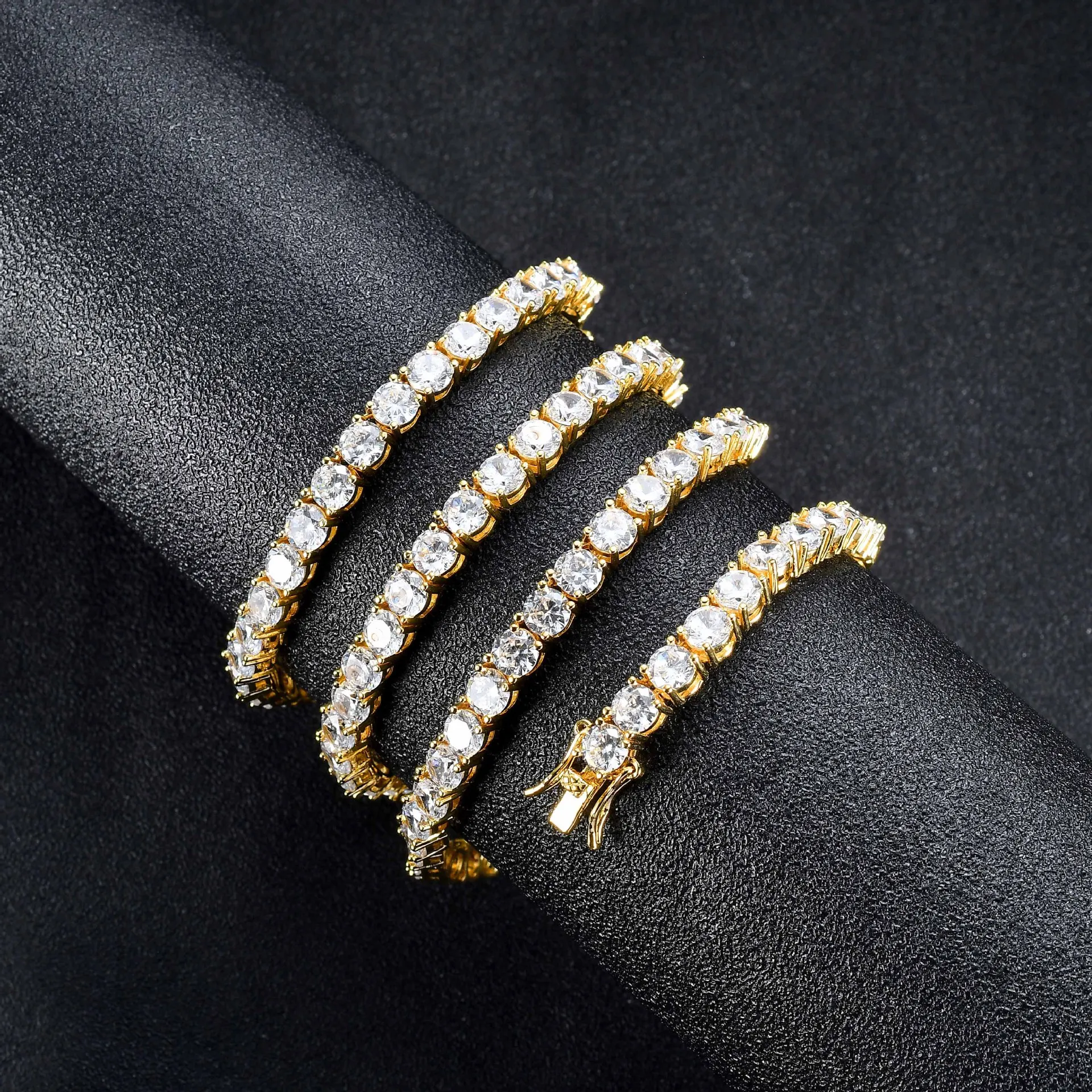 قلادة تنس بسلسلة هيب هوب للرجال مع مجوهرات Zirconia Bling Iced Out لأوروبا وأمريكا