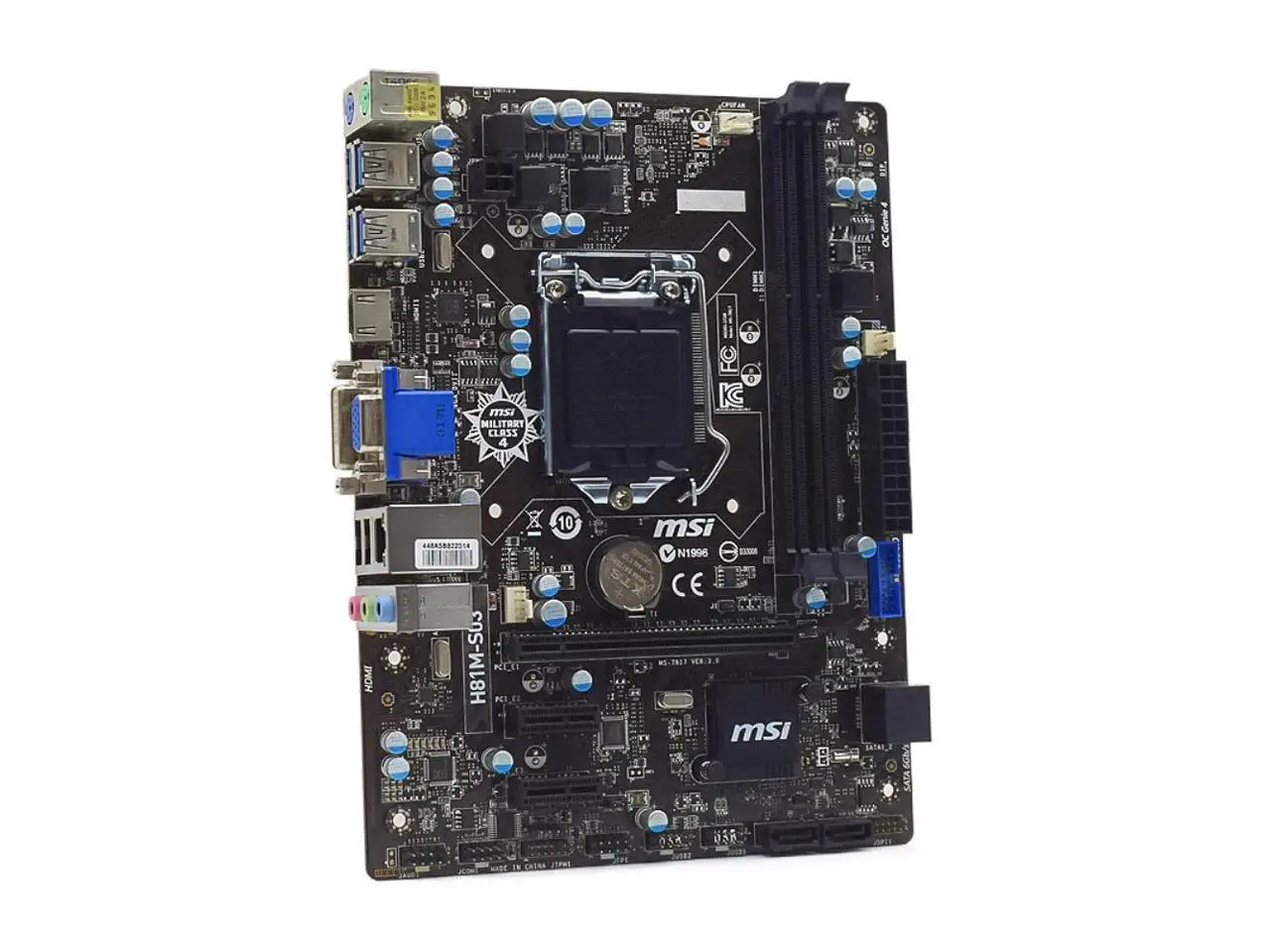 ﻿ MSI H81M-S03 Motherboard  intel H81LGA 115  support Core i3-4130 4170 4360 4430 4670 4690 4770 4790 cpu DDR3 Micro ATX