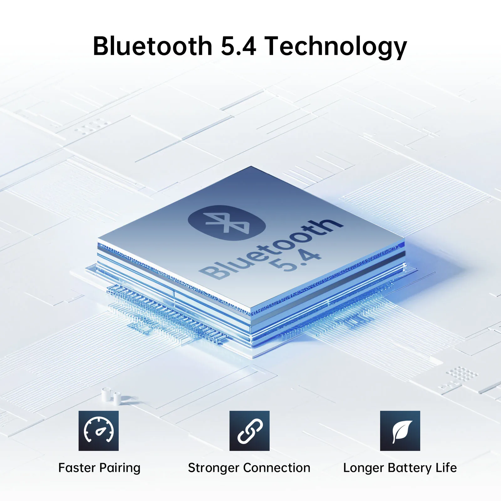 Oneodio EKSA P300 ANC Kabellose Kopfhörer Bluetooth 5.4 Aktive Geräuschunterdrückung über dem Ohr Hochauflösendes HiFi-Headset mit AI ENC-Mikrofon 100H – Detail 4