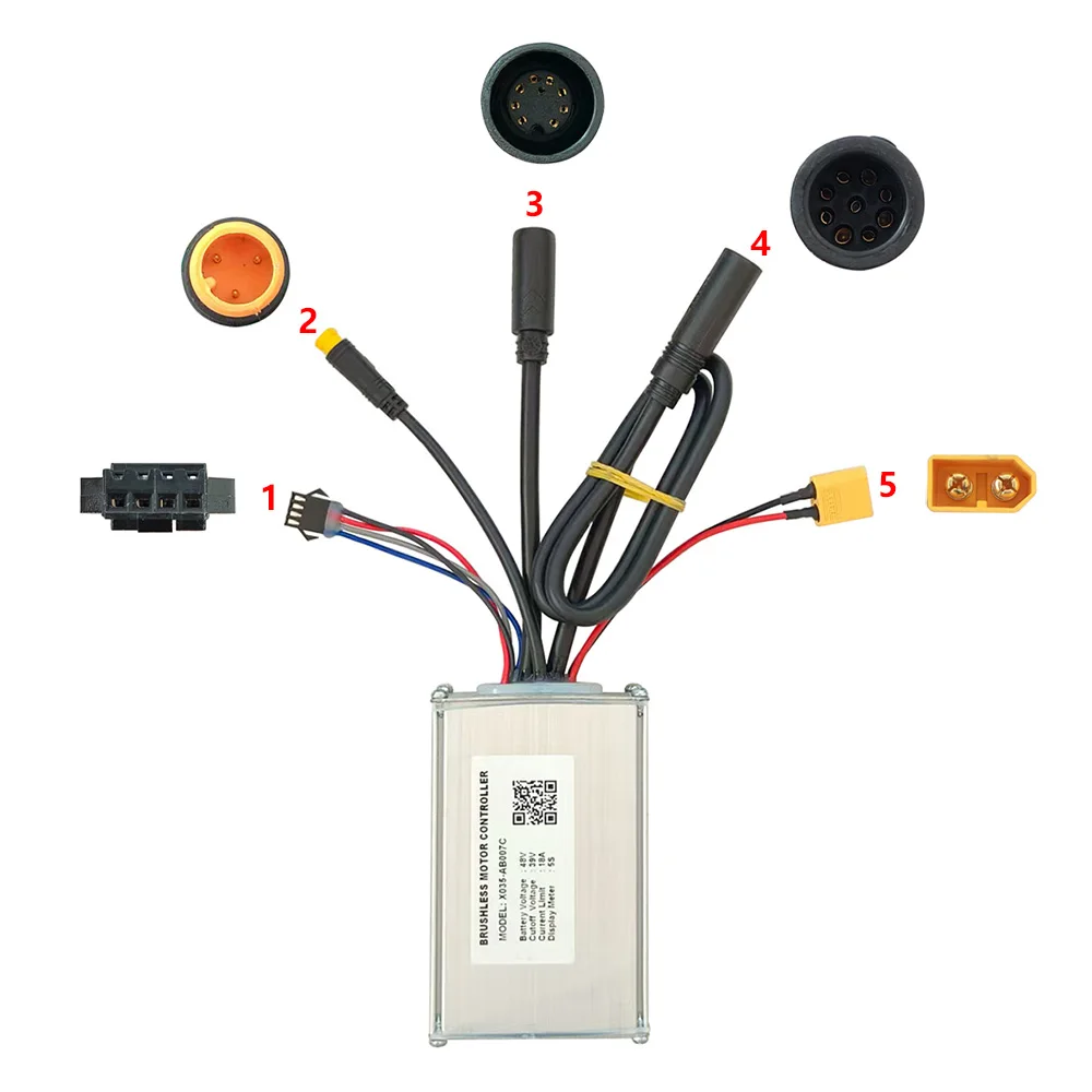 48V 18A Brushless Motor Controller X035-AB007C for Electric Bike