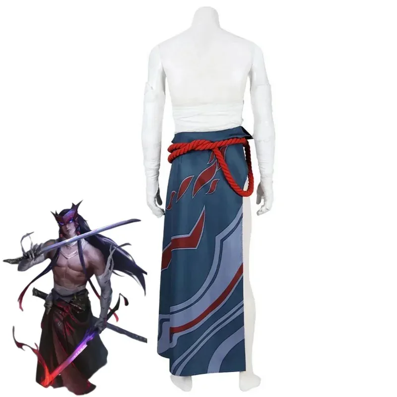 لعبة LOL لا تنسى يوني تأثيري حلي شعر مستعار تنورة حزام الأشرطة موحدة مجموعة كاملة الكبار رجل امرأة كرنفال هالوين البدلة coscos