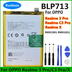 New Original BLP713 4045mAh for OPPO Realme 3 Pro / C3 Pro / Realme X RMX1901 RMX1851 Cell Phone Battery