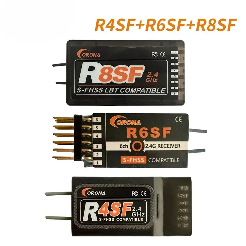 1-2 قطعة 2.4 جرام R4SF R6SF R8SF S-FHSS/FHSS استقبال متوافق فوتابا S-FHSS T6J T8J T14SG 16SZ طائرة هليكوبتر سيارة