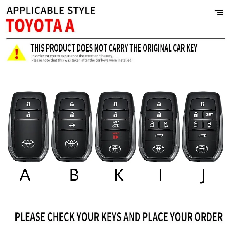 Sporty Style Car Key Cover Case For Toyota RAV4 Highland Coralla Hilux Fortuner Land Cruiser Camry Crown Keychain Accessories