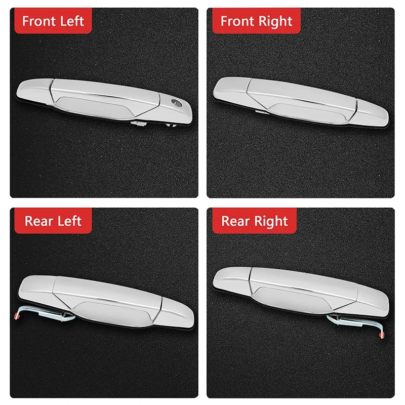 Car Door Handle for 2007-2013 Chevy Tahoe GMC Yukon Sierra Denali Front Rear 22738722 22738721 25960526 25960525 15915150