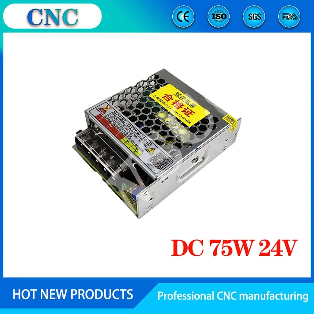 Kit de sistema de control de movimiento CNC sin conexión DDCSV2.1 de 3/4 ejes, volante electrónico de parada de emergencia, volante MPG DC75W24V