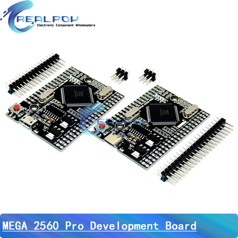 Mega2560 Mega 2560 PRO MINI 5V (Embed) CH340G ATmega2560-16AU MICRO TYPE-C With Male Pinheaders Compatible For Arduino Mega ﻿