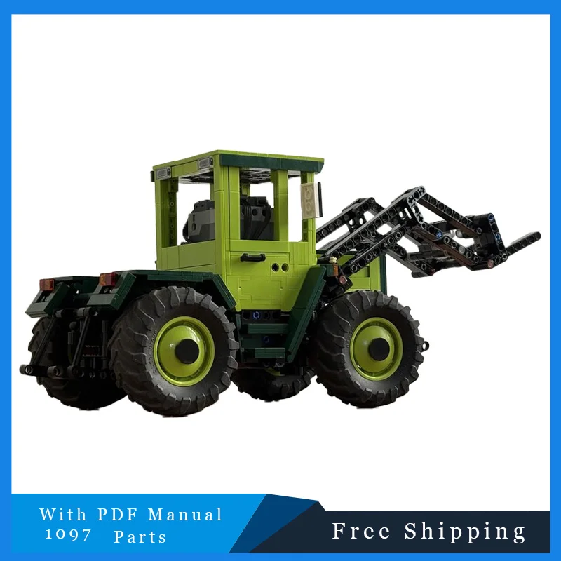 

Hot 1097 PCS Exquisite Green Excavator Modular Building Blocks Model For Kid Education DIY Assembly Toy Christmas Birthday Gifts