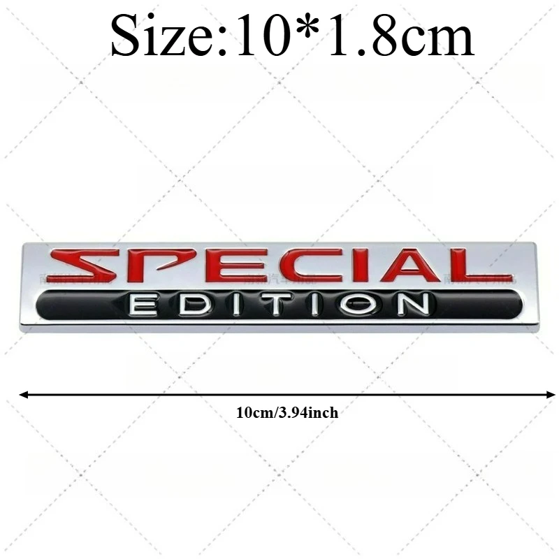 

High-quality Alloy Modified Car Sticker EDITION Letter 3D Stereoscopic SPECIAL English Limited Edition Diy Car Accessories
