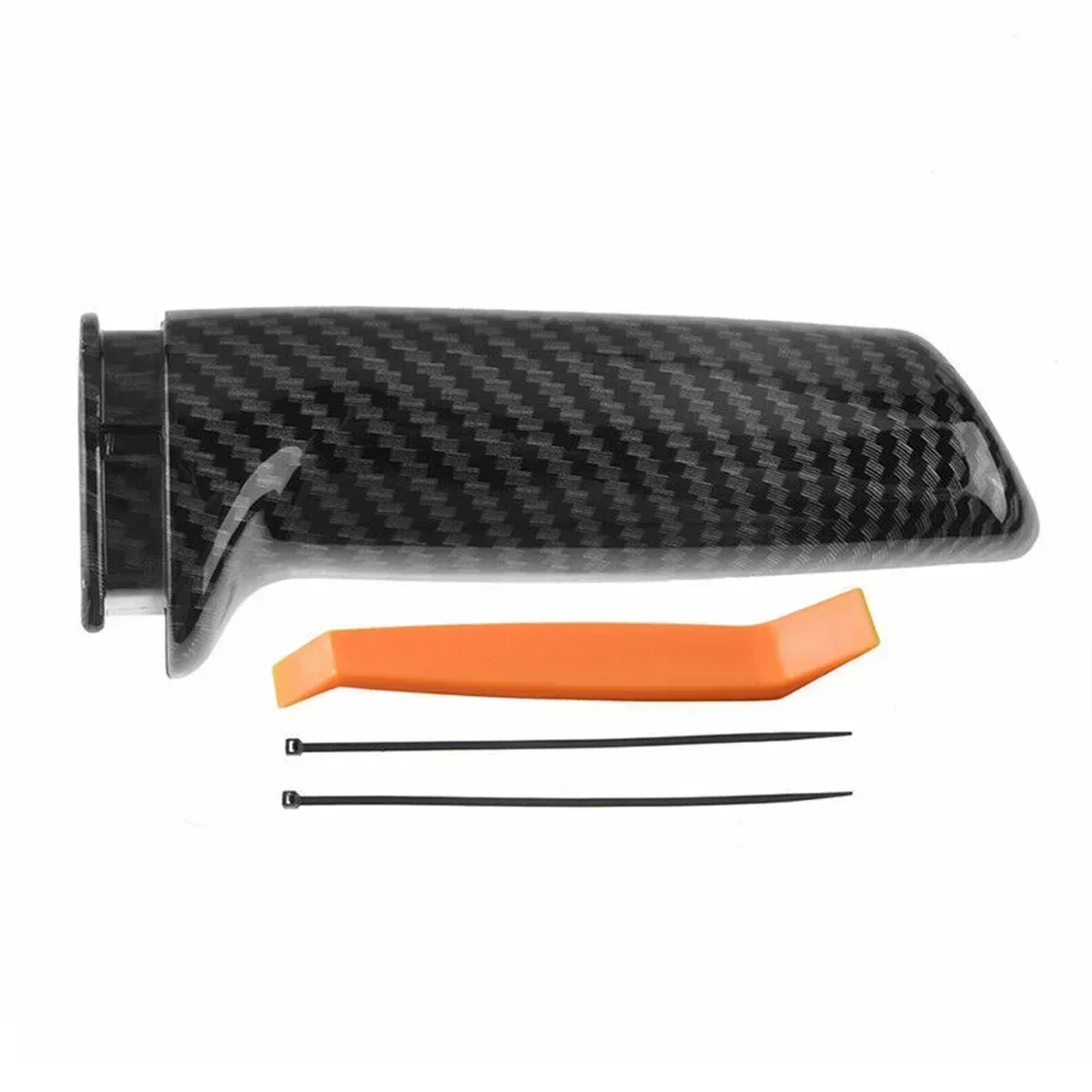 1PCS Carbon Fiber Car Handbrake Brake Handle Cover Trim For For BMW 1 Series F20 10-19 F21 11-19 E81 06-11 E87 03-12 Black