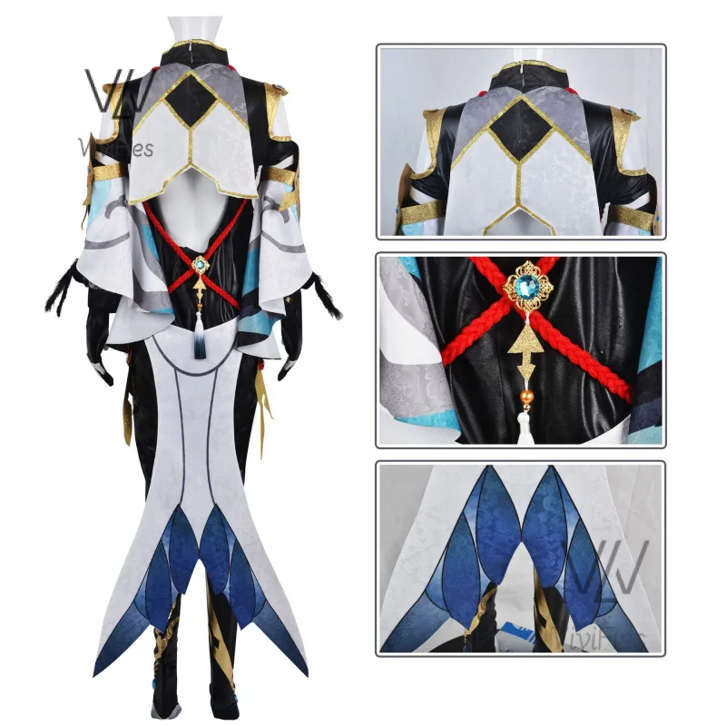 Genshin Impact Shenhe Cosplay Costume Adult Carnival Uniform Anime Halloween Costumes Women Game Lesser Lord Kusanali