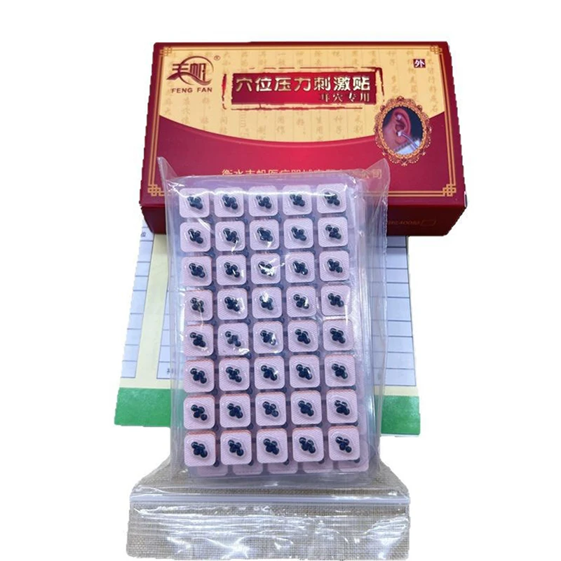 

Therapeutic Auricular Acupuncture Ear Seeds, 600pcs Vaccaria Needle Patch Sticker for Ear Care Massage
