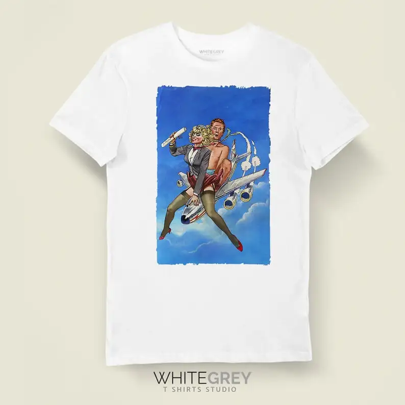 Stewardess School T Shirt Sexy Girl Vintage Poster Tee Unisex Women's Men's TShirt