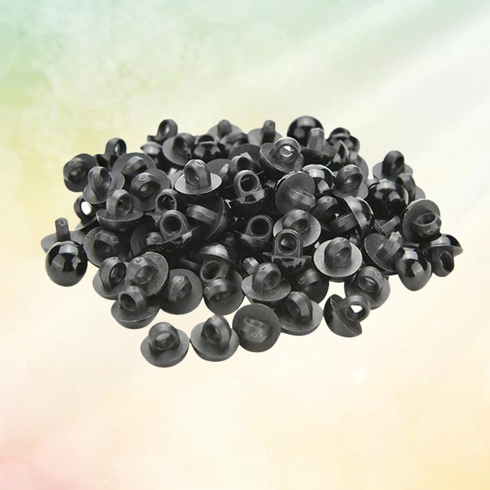 

100 Pcs Mushroom Buttons Eyes Making Supplies Sewing Beads Round Animal Accessories