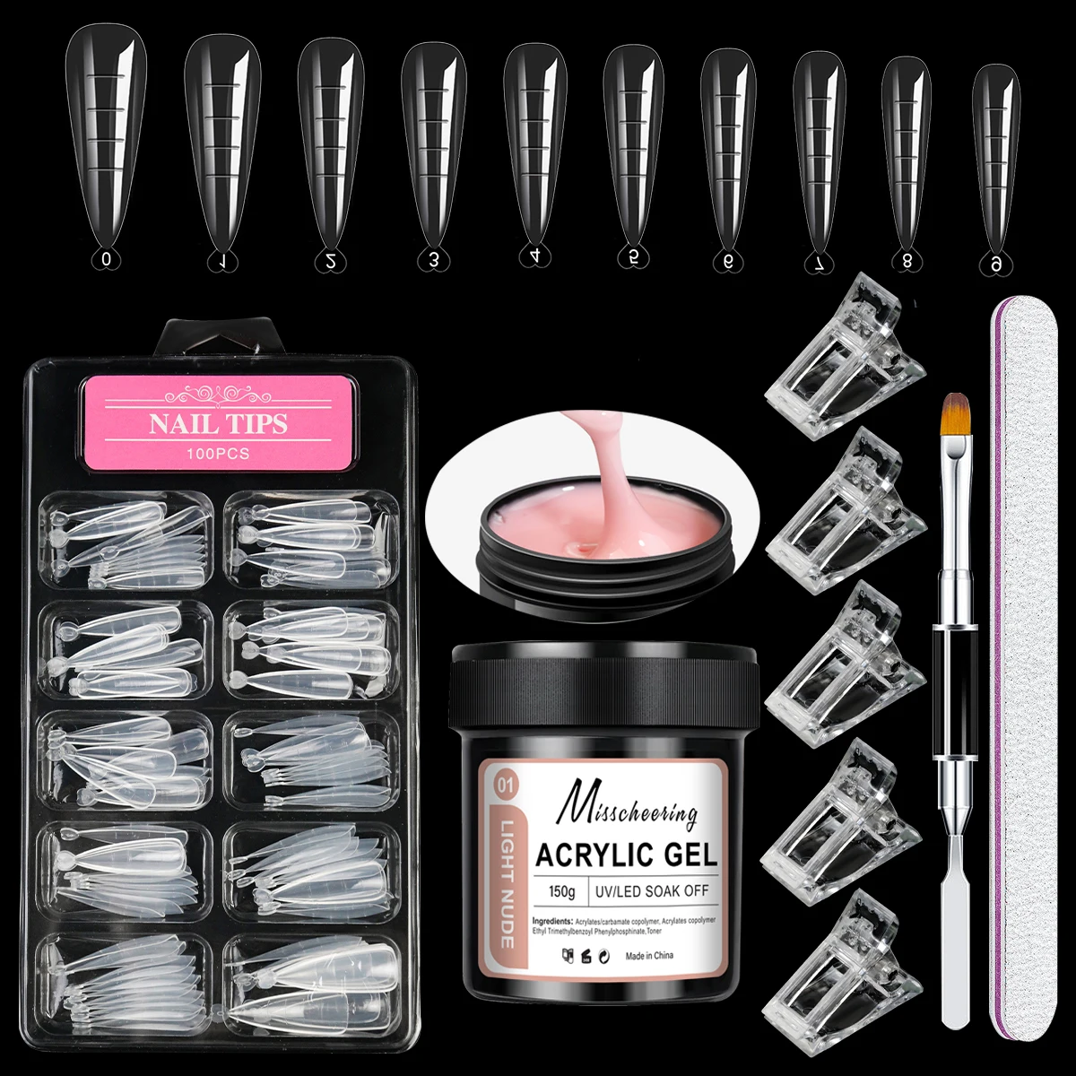 1Jar 100/150G Poly Nail Gel Uv Led Uitgeharde Builder Nail Gel Acryl Kristal Nagelverlenging gel Voor Nagels Diy Thuis Salon