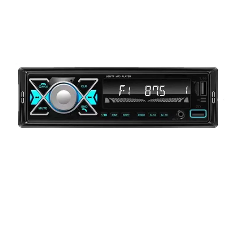 

New 7 Colour Lights FM Radio Replacement Car Wireless Bluetooth 12V MP3 Player Plug-In U Disk Multimedia Radio-X59A