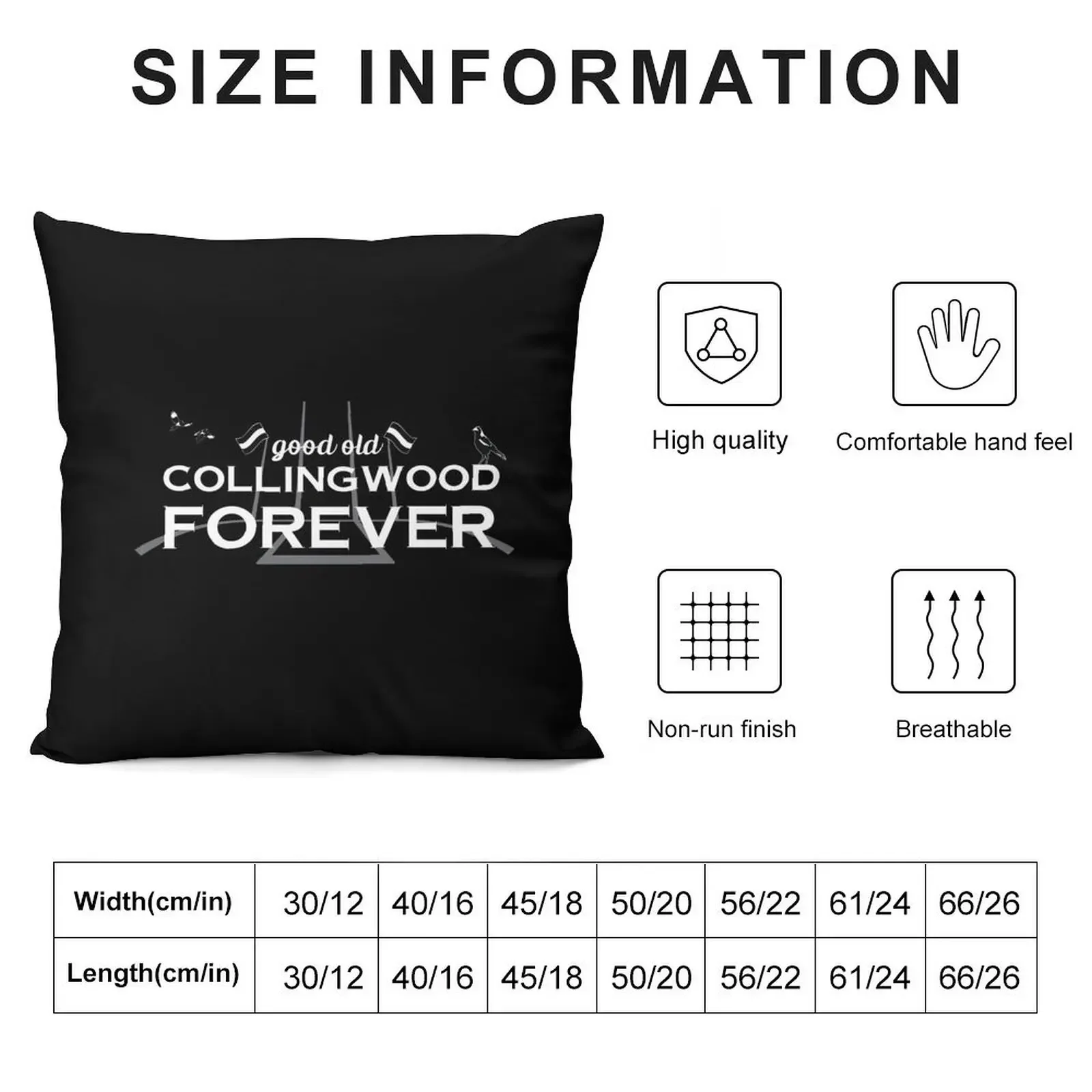 Good Old Collingwood Forever - Collingwood theme song Throw Pillow pillow cover christmas Cushions For Sofa pillow