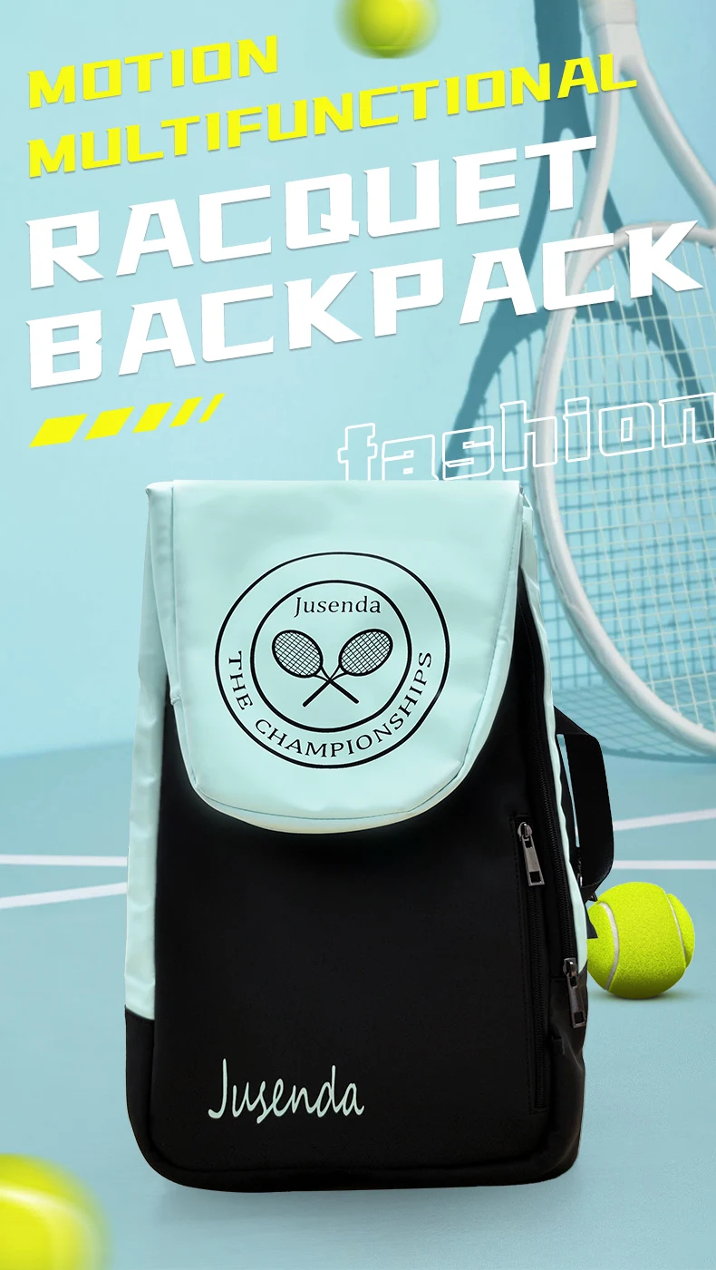 

Jusenda складной рюкзак для теннисного весла, сумка для ракеток для бадминтона, сумка для ракетбола, мужская сумка большой емкости для спортзала, спортивная сумка