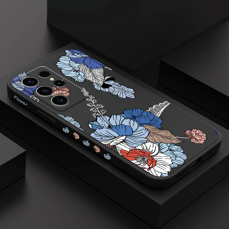 

Fragrant Flower Phone Case For Samsung Galaxy S25 S24 S23 S22 S21 S20 S10 S10E FE Ultra Plus Note 20 Ultra Silicone Cover